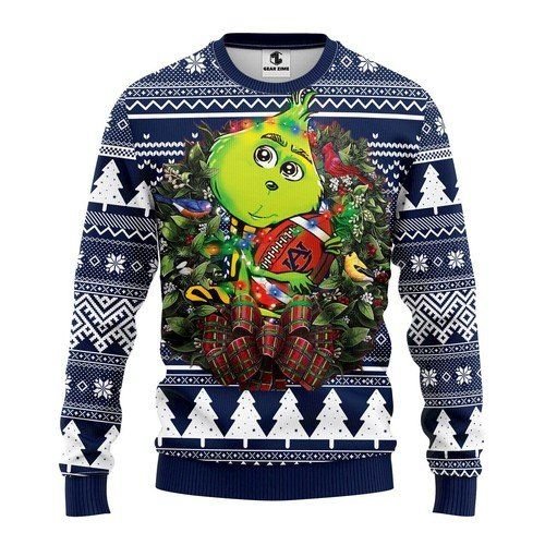 Auburn Tigers Grinch Hug Ugly Christmas Sweater Auburn Tigers Grinch Hug Ugly Christmas Sweater