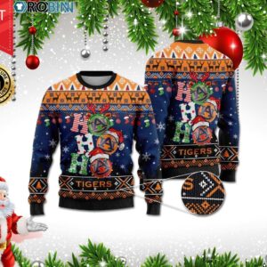 Auburn Tigers Ho Ho Ho 3D Print Christmas Wool Sweater