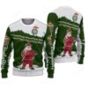 Awesome Santa Firefighter Ugly Christmas Sweater