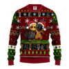 Baby Groot And Toothless Unicorn Christmas Sweater Brown Green