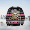 Baby Yoda Breast Cancer Ugly Christmas Sweater