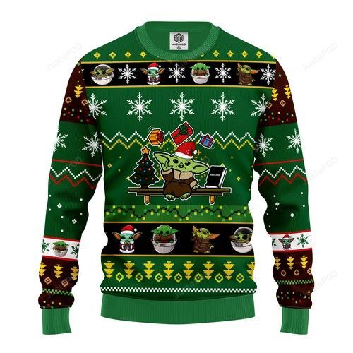 Baby Yoda Cute Ugly Christmas Sweater Baby Yoda Cute Ugly Christmas Sweater