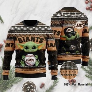Baby Yoda San Francisco Giants Ugly Christmas Sweater Baby Yoda San Francisco Giants Ugly Christmas Sweater