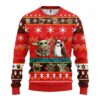 Baby Yoda Ugly Christmas Sweater Red Amazing Gift Idea Thanksgiving Gift