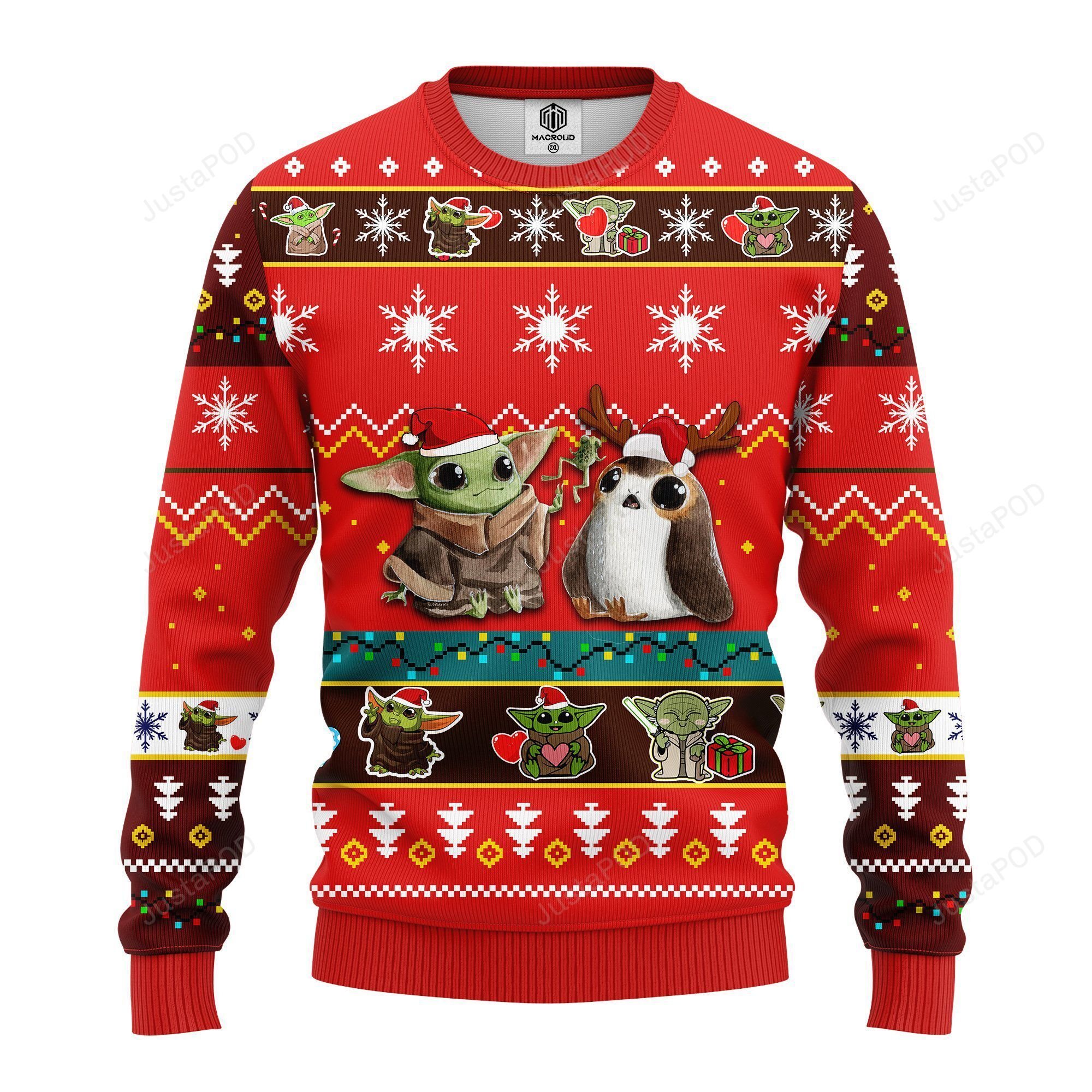Baby Yoda Ugly Christmas Sweater Red Amazing Gift Idea Thanksgiving Gift Baby Yoda Ugly Christmas Sweater Red Amazing Gift Idea Thanksgiving Gift