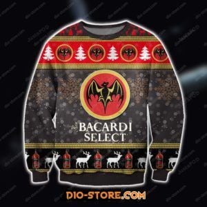 Bacardi Select Rum Wine Ugly Christmas Sweater