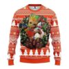 Baltimore Orioles Groot Hug Ugly Christmas Sweater