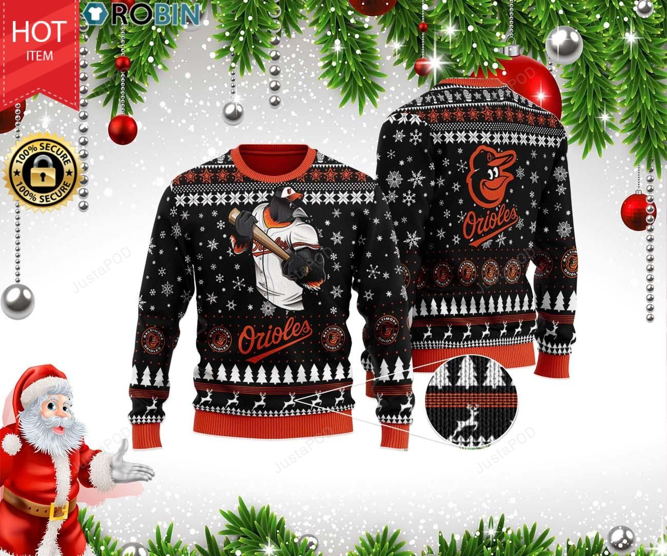 Baltimore Orioles Team Ugly Christmas Sweater Baltimore Orioles Team Ugly Christmas Sweater