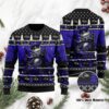 Baltimore Ravens Jack Skellington Halloween Ugly Christmas Sweater