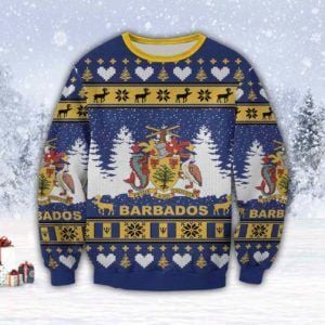 Barbados Island ? Pride & Industry Ugly Christmas Sweater