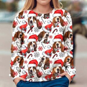 Basset Hound Dog Christmas Ugly Sweater