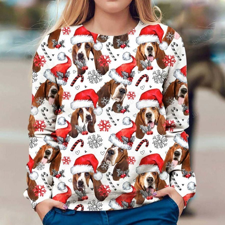 Basset Hound Dog Christmas Ugly Sweater Basset Hound Dog Christmas Ugly Sweater