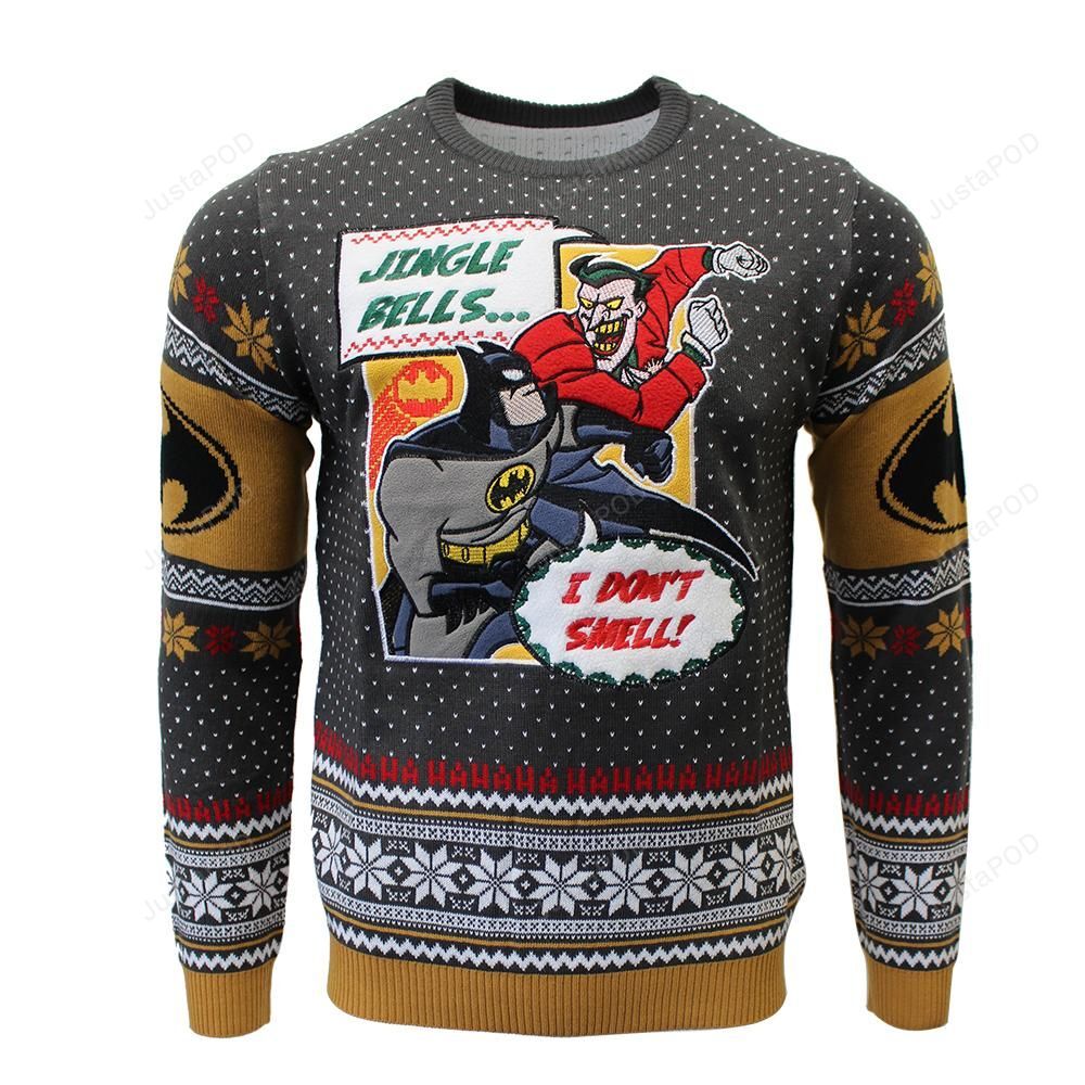 Batman Jingle Bells Knitted Uglyv Sweater Batman Jingle Bells Knitted Uglyv Sweater
