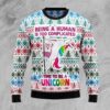 Be A Unicorn Ugly Christmas Sweater