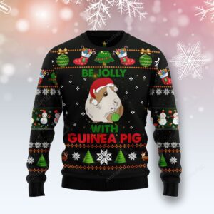 Be Jolly With Guinea Pig Ugly Christmas Sweater