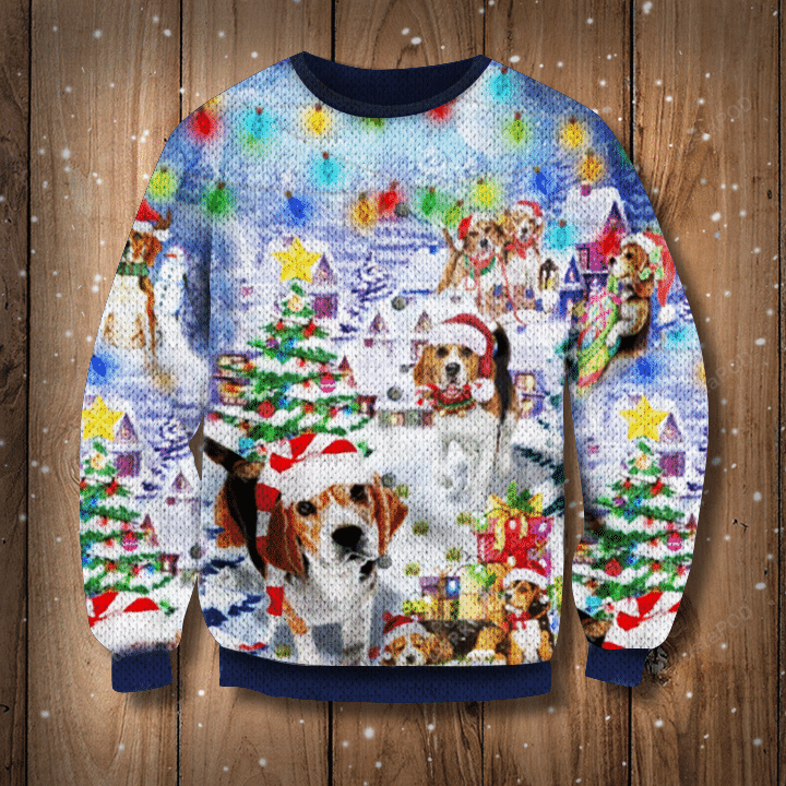 Beagle Dog Christmas Ugly Christmas Sweater Beagle Dog Christmas Ugly Christmas Sweater
