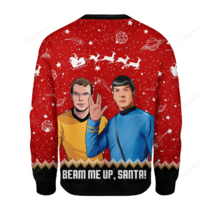 Beam Me Up Santa Ugly Christmas Sweater