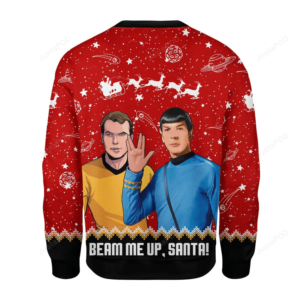 Beam Me Up Santa Ugly Christmas Sweater Beam Me Up Santa Ugly Christmas Sweater