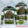 Bear Beer Campfire Ugly Christmas Sweater