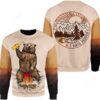 Bear Drinking Beer Camping Ugly Christmas Sweater