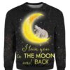 Bear I Love You To The Moon And Back Ugly Christmas Sweater