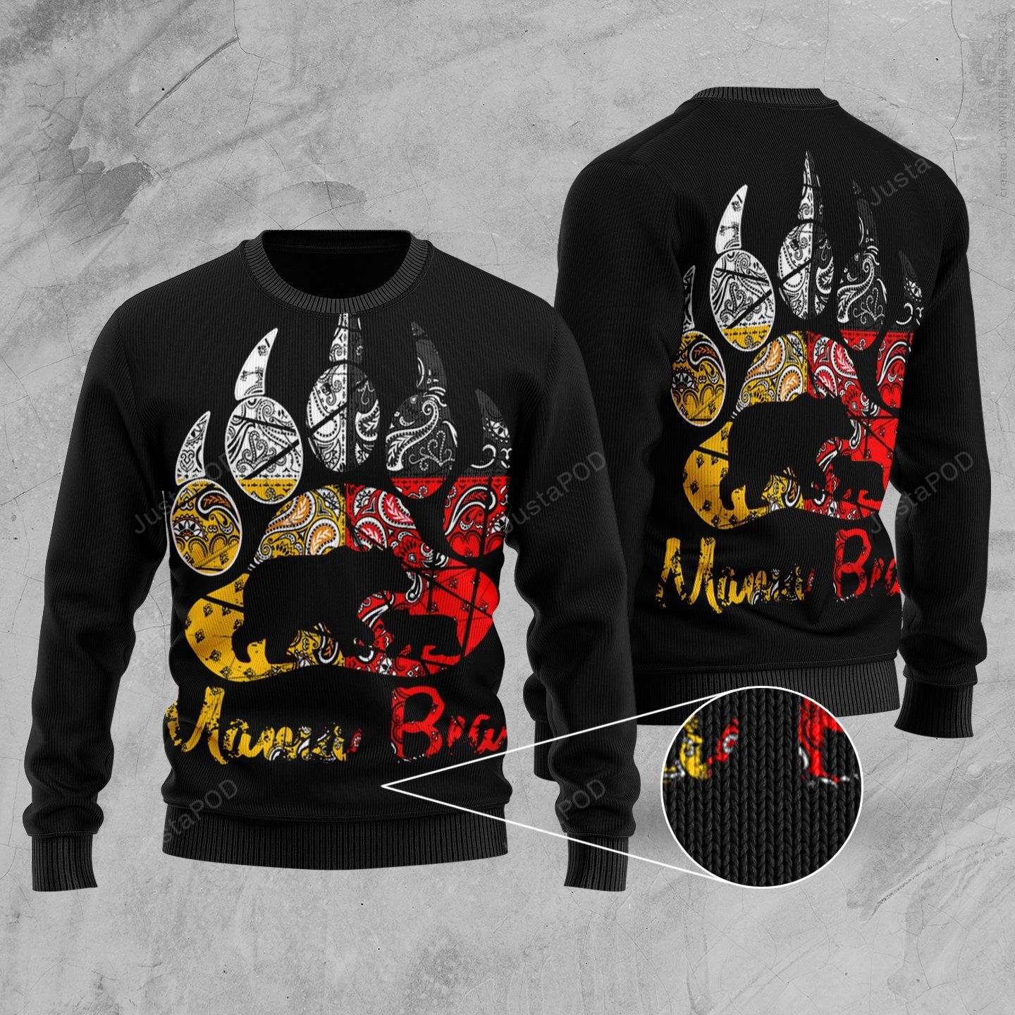 Bear Ugly Christmas Sweater Bear Ugly Christmas Sweater