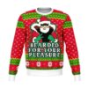 Beard For Your Pleasure Funny Ugly Christmas Sweater
