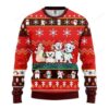 Bears Cute Noel Mc Christmas Red Style For Unisex Ugly Christmas Sweater