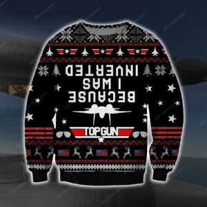 Because I Was Inverted Knitting Pattern For Unisex Ugly Christmas Sweater