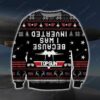 Because I Was Inverted Knitting Ugly Christmas Sweater