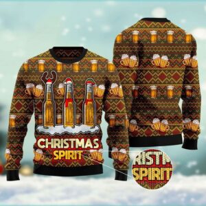 Beer Christmas Spirit Ugly Christmas Sweater