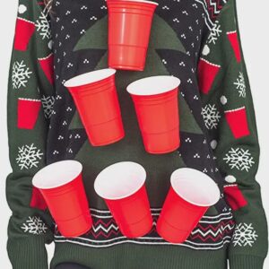 Beer Pong Ugly Christmas Sweater