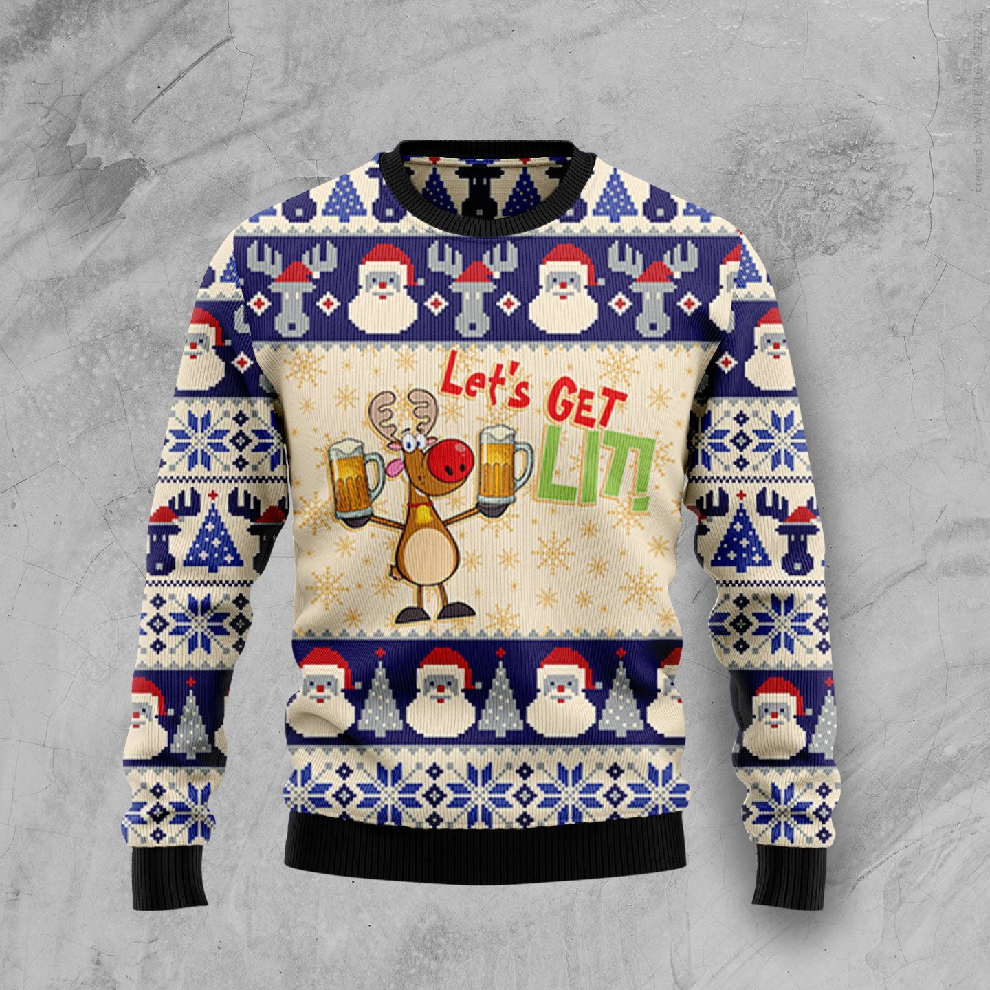 Beer Ugly Christmas Sweater Beer Ugly Christmas Sweater