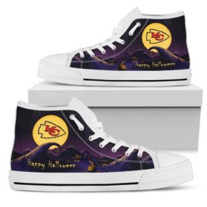 Before Christmas Nightmare Halloween Moonlight Kansas City Chiefs High Top Shoes