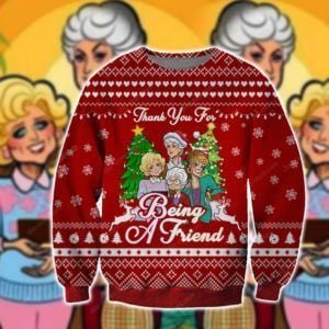 Being A Friend Knitting Ugly Christmas Sweater