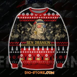 Ben Drankin Knitting Pattern For Unisex Ugly Christmas Sweater