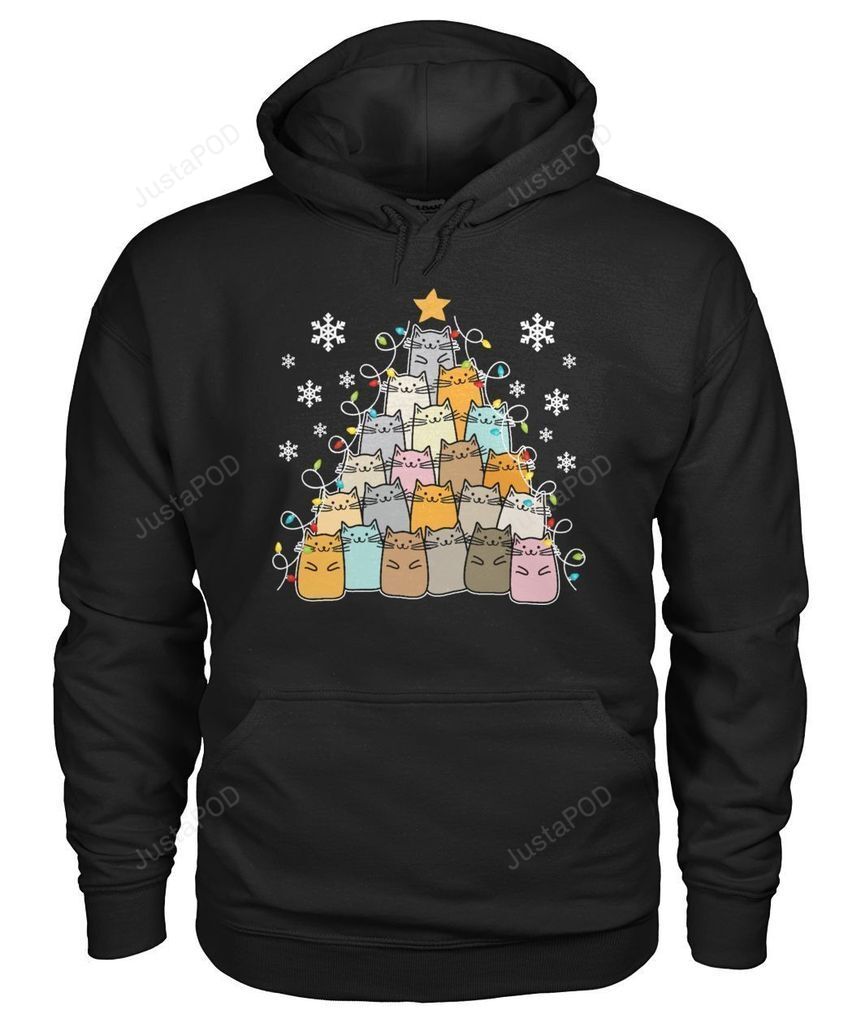 Best Christmas Cat Tree Funny Xmas Cat Hoodie Gift For Cat Lovers 2d Hoodie Best Christmas Cat Tree Funny Xmas Cat Hoodie Gift For Cat Lovers 2d Hoodie