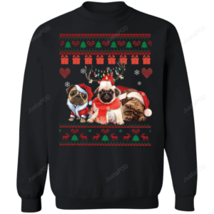 Best Shirt Cute Pug Christmas Gift For Teen Girls Ugly Christmas Sweater