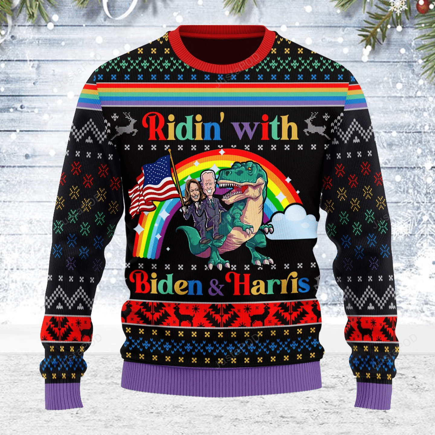 Biden And Harris LGBT Ugly Christmas Sweater Biden And Harris LGBT Ugly Christmas Sweater