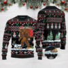 Bigfoot And French Bulldog Ugly Christmas Sweater