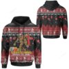 Bigfoot Christmas Believe In Bigfoot Squadching Through The Snow 3D Hoodie