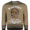 Bigfoot Hide And Seek Champion 3D Ugly Christmas Sweater