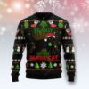 Black Cat Be Jolly Ugly Christmas Sweater