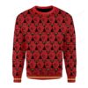 Black Cat Pattern Ugly Christmas Sweater