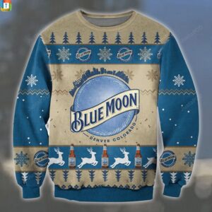 Blue moon beer ugly sweater
