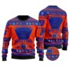 Boise State Broncos Football Team Logo Personalized Ugly Christmas Sweater