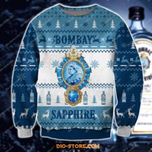 Bombay sapphire knitting pattern 3d print ugly christmas sweater