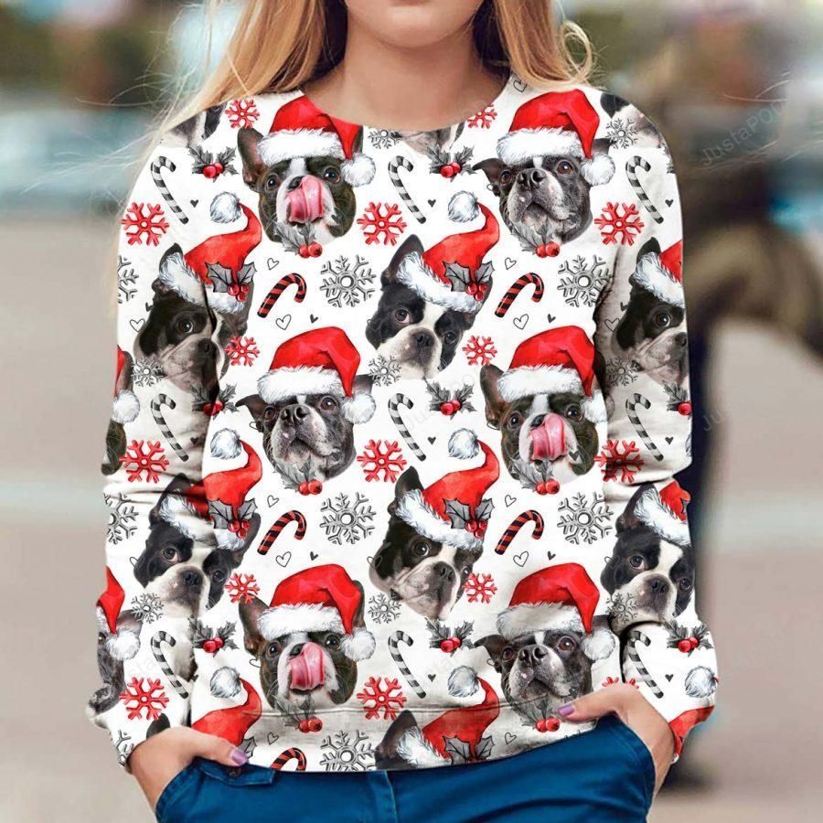 Boston Terrier Ugly Christmas Sweater Boston Terrier Ugly Christmas Sweater