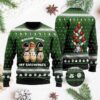Bowling Rolling With My Snowmies Green Ugly Christmas Sweater