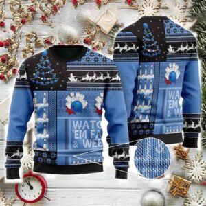 Bowling Watch ?em Fall & Weep Ugly Christmas Sweater